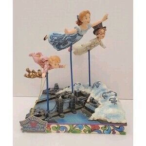 Disney Showcase Jim Shore Peter Pan Straight On Til Morning DAMAGE READ
